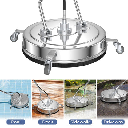 GiantexUK 21’’ Pressure Washer Surface Cleaner 4000 PSI Flat Floor Cleaning Washer with 3/8" Quick Connector