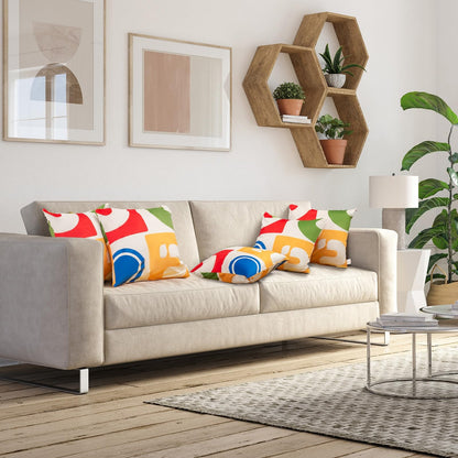 Soft Velvet Covered Decorative Throw Pillow Set of 4