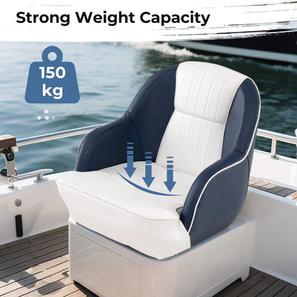 Pontoon Boat Chair with Thickened Sponge Padding