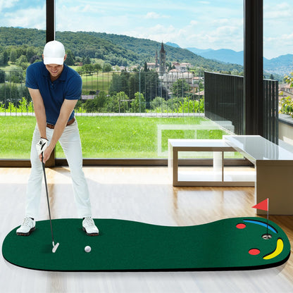 Golf Putting Green Set with 3 Putting Cups 1 Flag and Golf Hole Covers