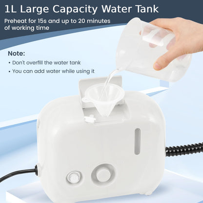 1600W Portable Steam Cleaner with 1L Water Tank