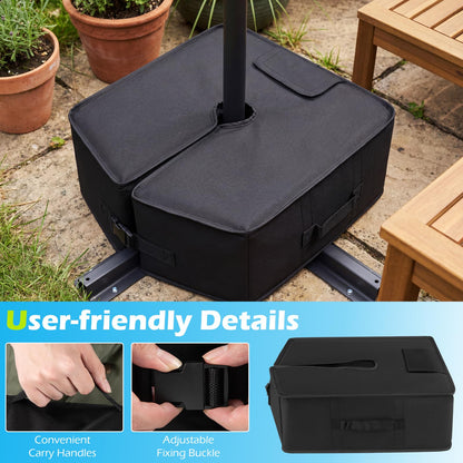 Parasol Base Weight Bag, 40KG Sand Fillable Umbrella Stand