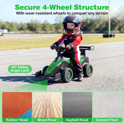 Ride on Car Toddler Sliding Car with 3 Songs Under-Seat Storage