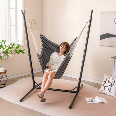 Heavy Duty and Height Adjustable Hammock Chair Side Pocket