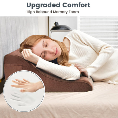 Wedge Pillow Set with Tablet Pillow Stand and SidePockets