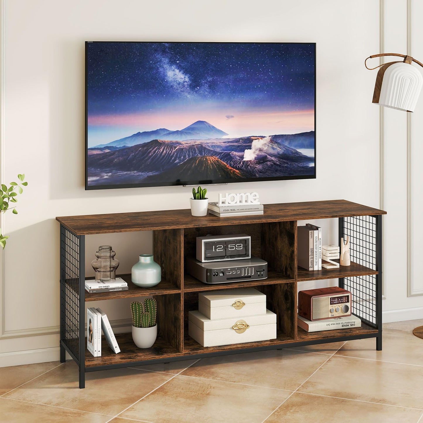3-tier Entertainment Center with Power Outlets
