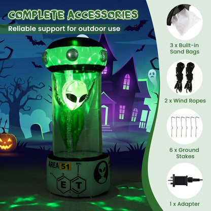 7.4 FT/225 CM Halloween Inflatable Alien