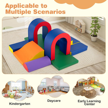 10-Piece Foam Climbing Blocks for Crawling Climbing and Sliding