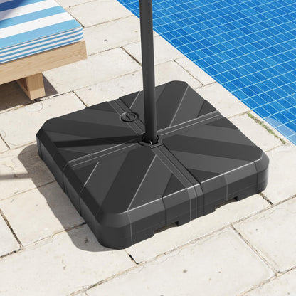Water or Sand Filled Heavy Duty Umbrella Stand with Cross Bracket