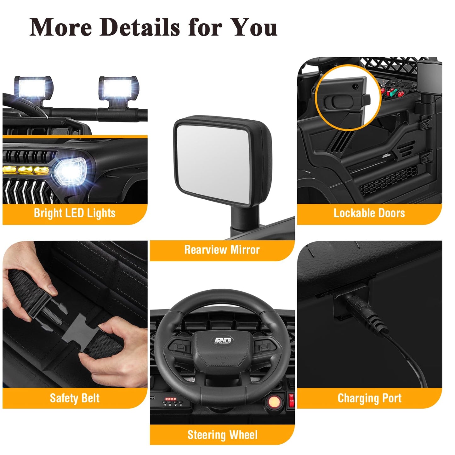 12V Kids Ride on Truck Battery Powered Car with Parental Remote