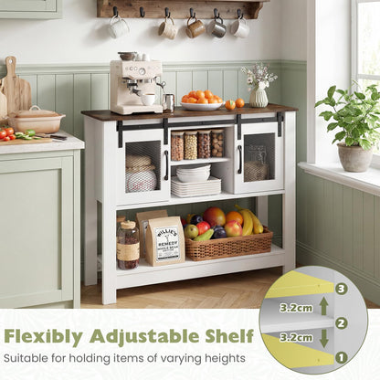 Vintage Console Table, Farmhouse Narrow Entryway Table Kitchen Sideboard