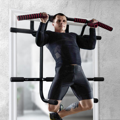 Doorway Pull up Bar Strength Training with Power Ropes and Foam Padded Handles