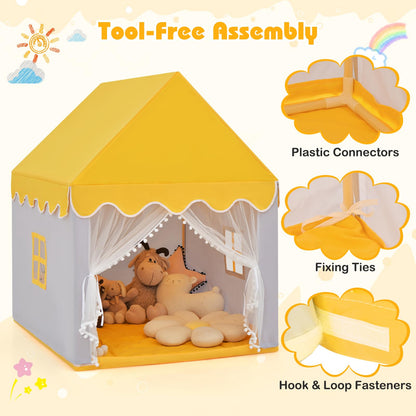 Kids Play Tent with Padded Mat Indoor Playhouse