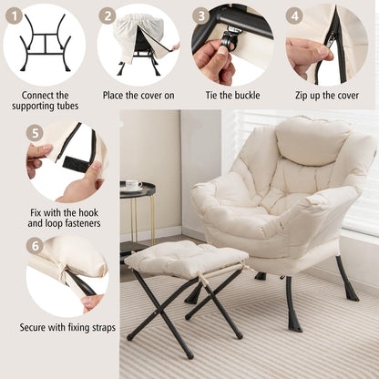 Lazy Chair with Ottoman