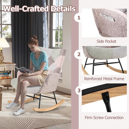 Relax Rocking Chair for Nursery Living Room Bedroom