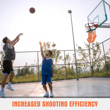 360° rotating basketball rebounder with 4 tool-free hooks