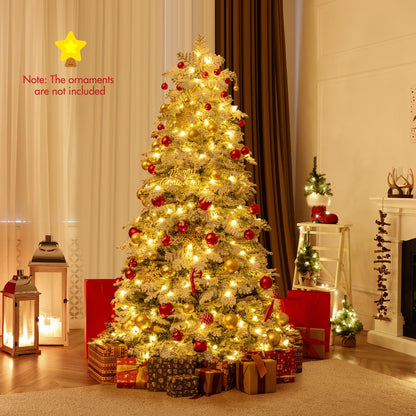 Pre-Lit Artificial Christmas Tree with Mixed Branch Tips