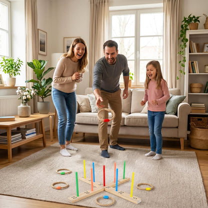 Indoor Outdoor Portable Throwing Game Toy for Beach Backyard Picnic Party