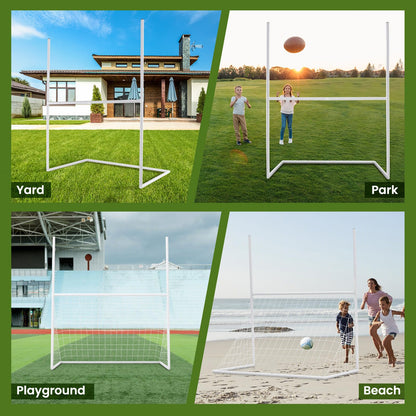 2 in 1 Football Training Equipment with 4 Ground Stakes and 18 Bungee Ropes