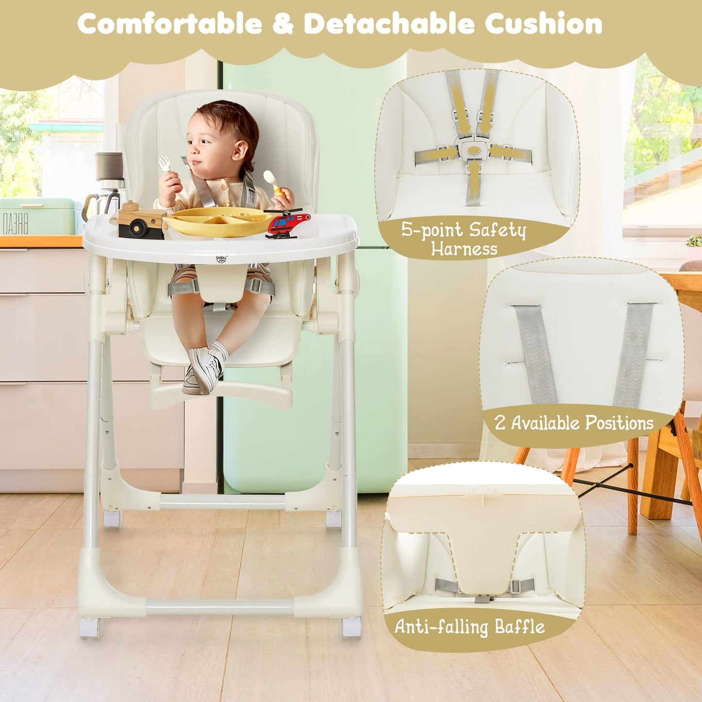 Giantex Foldable Highchair for Babies and Toddlers
