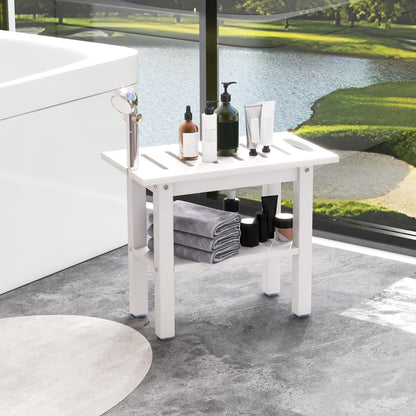 Waterproof HDPE Shower Bench Bath Stool for Inside Shower