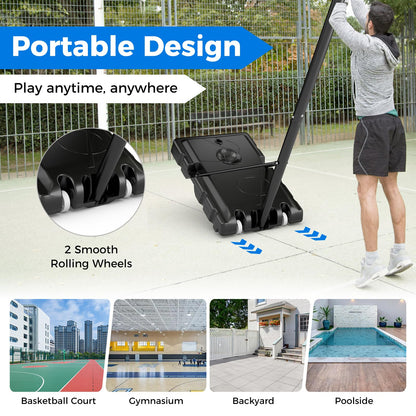 All Weather Basketball Goal System with 2 Wheels