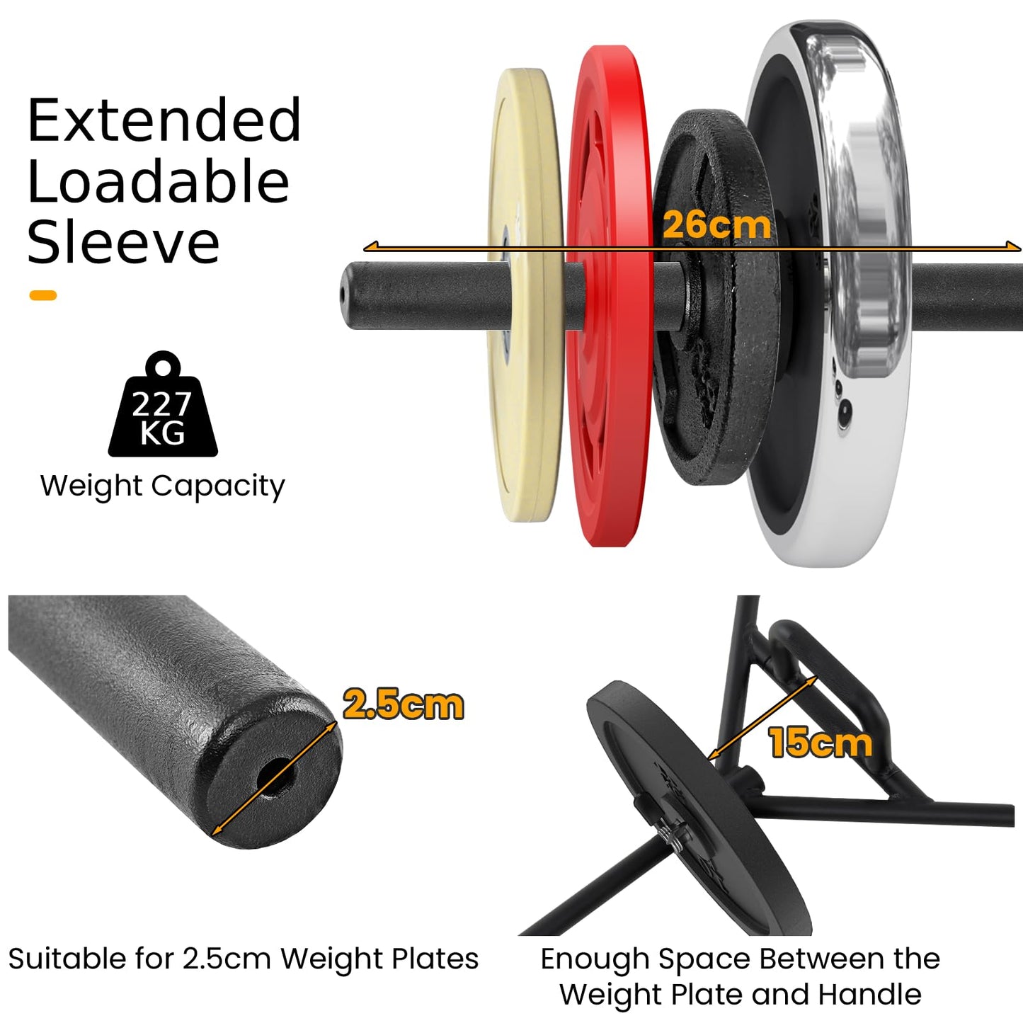 Olympic Hex Trap Bar with Flat or Raised Knurled Handles