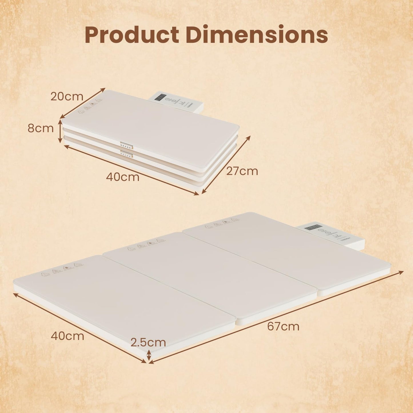 Electric Food Warming Tray Tray with Adjustable Temperature Control