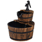 Wooden Water Pump Fountain with Water Speed Adjustment for Garden