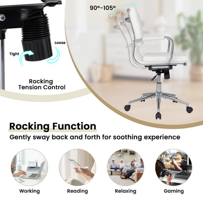Ergonomic Computer Desk Chair with Rocking Backrest