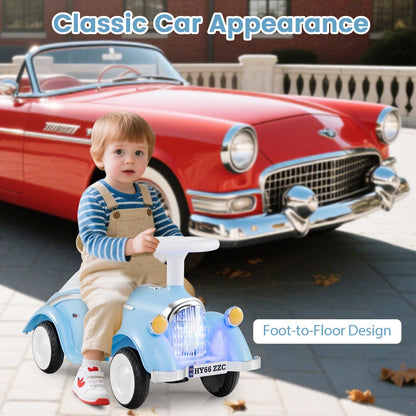 Toddler Ride on Toy with Steering Wheel for Children 19-36 Months Old