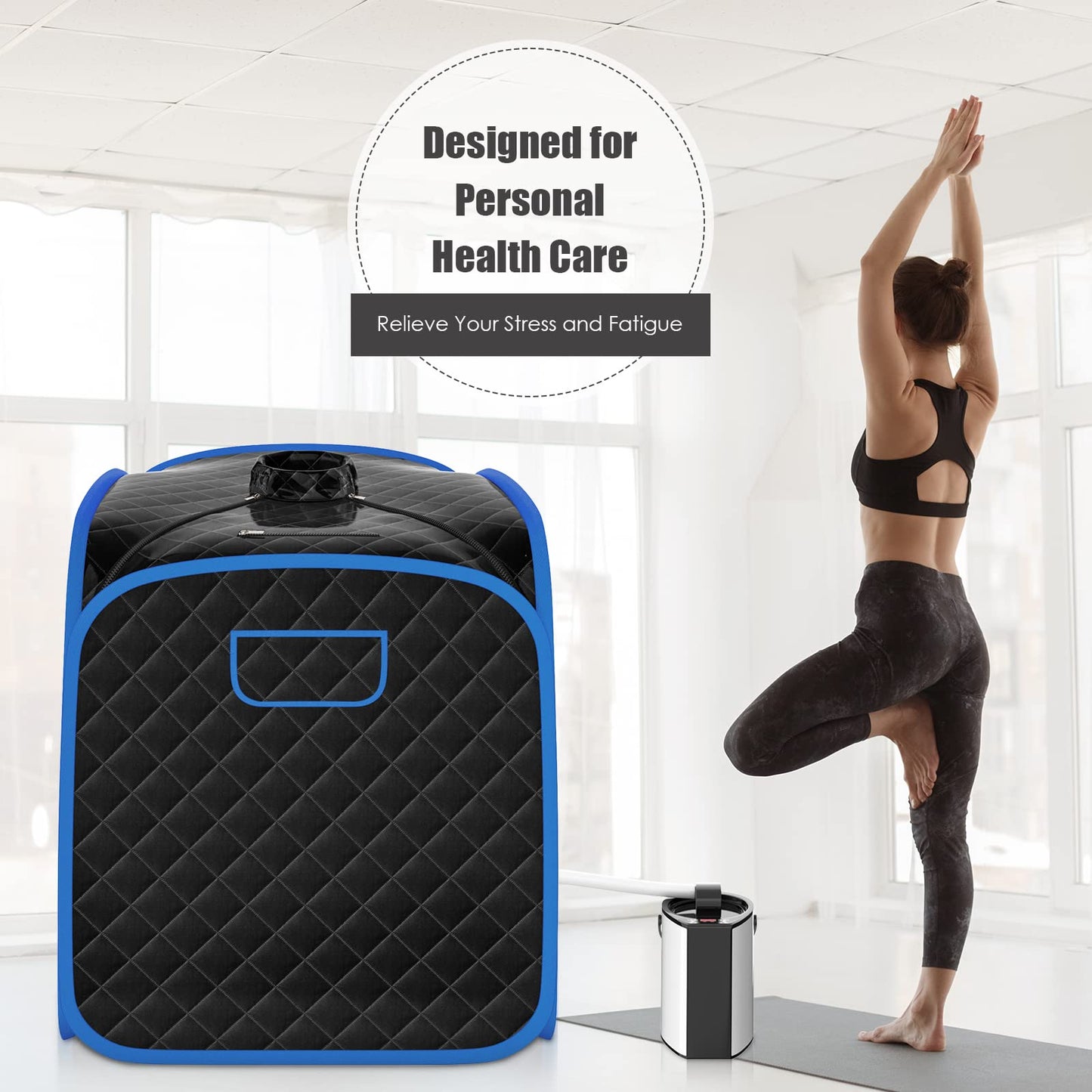 3L Folding Personal Spa Steam Pot with Chair