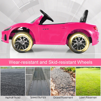 12V Battery Powered Compatible Maserati Toy Vehicle with Two Motors