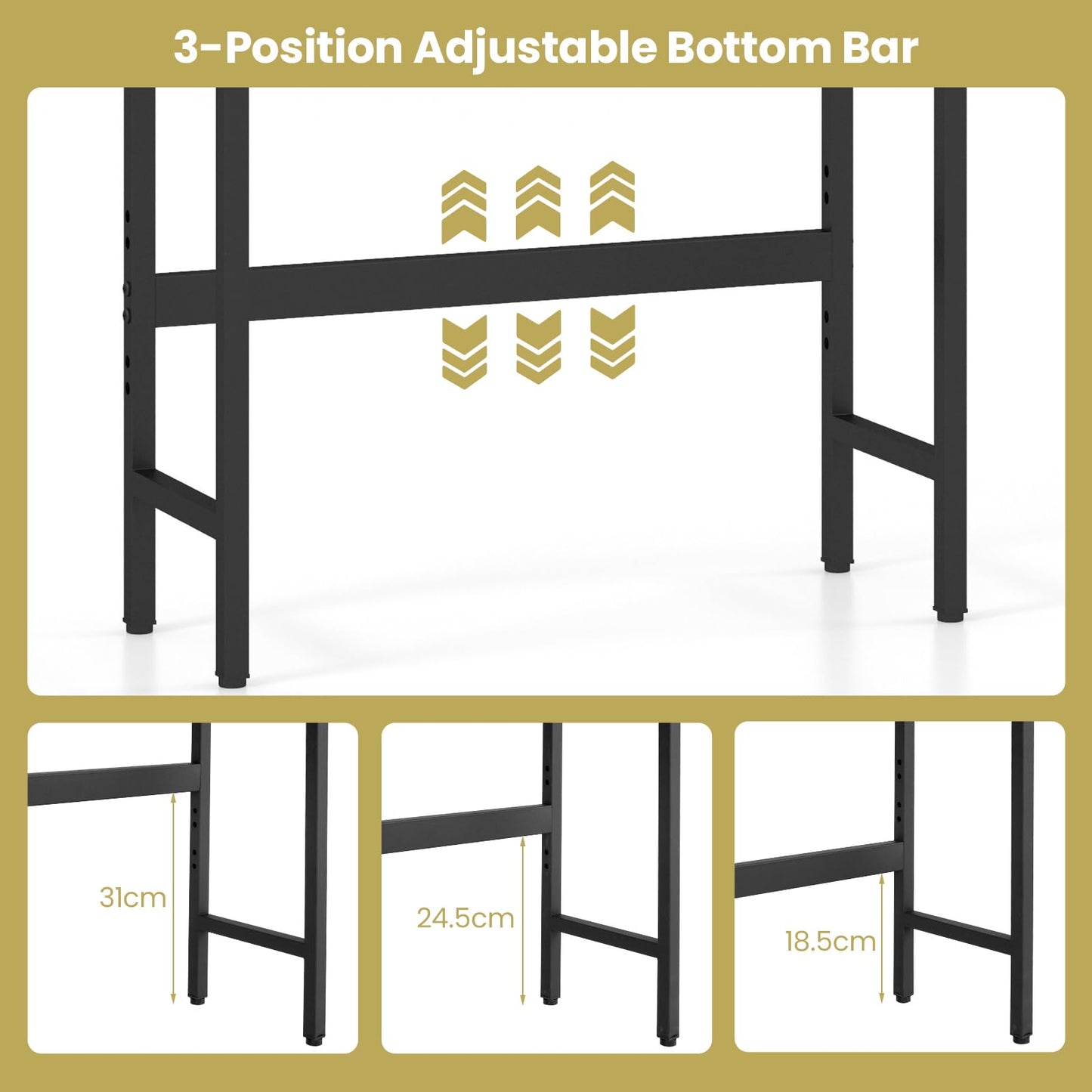 Over The Toilet Storage Cabinet with 2 Doors and Adjustable Shelf