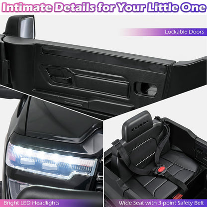 12V Kids Ride on Car with Remote Control, Lights