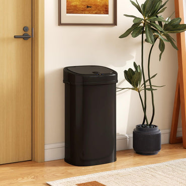 58L/68L Automatic Kitchen Bin, Dual-Zone Touchless Infrared Motion Sensor Waste Bin