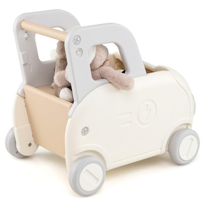 Children Push Walker Cart with Handle and Wheels