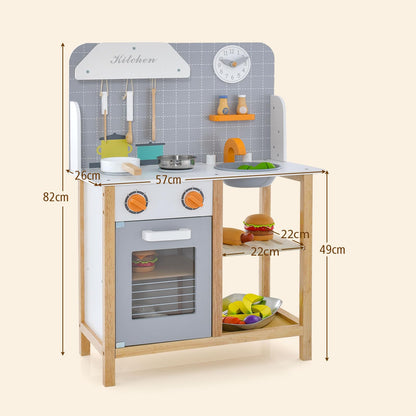 Pretend Kitchen Toy Set with Cookware Accessories