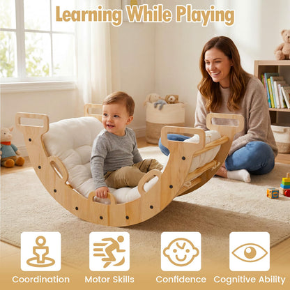 3 in 1 Montessori Kids Climbing Rocker