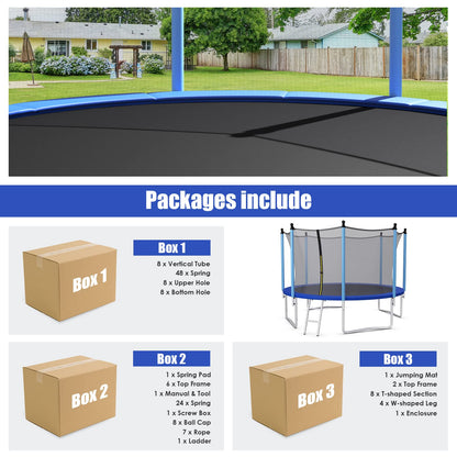 Kids Trampoline with Safety Net