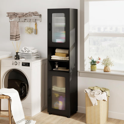 Tall Bathroom Cabinet, Freestanding Storage Cupboard