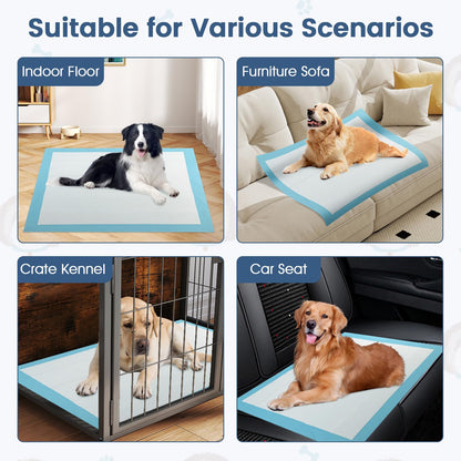 Dog and Puppy Pee Pads 90 x 90 cm(100 Counts) 6-Layer Leak-Proof Pet Pads