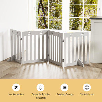 120 CM 8-Panel Height Anti-Rust Pet Playpen with Lockable Gate