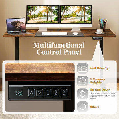 140 x 70cm Electric Height Adjustable Standing Desk