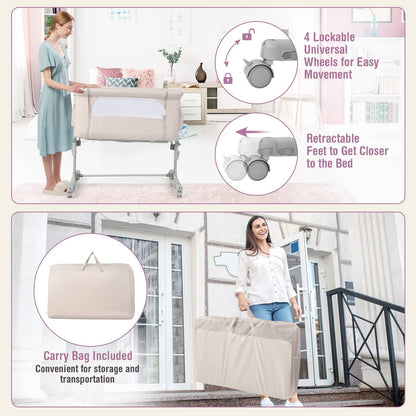 Easy Folding Cot Bed with Mattress