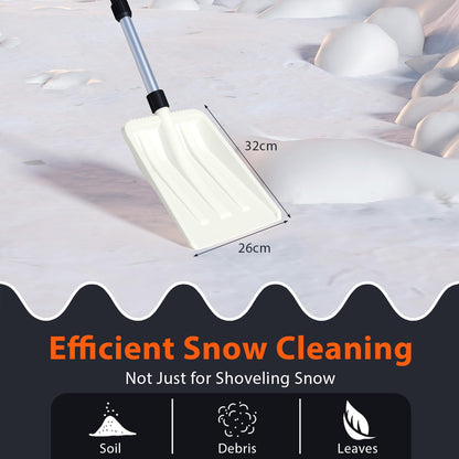 Snow Shovel, 116cm Long Snow Removal Tool with Ergonomic Handle
