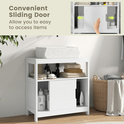 Bathroom Sink Cupboard Under Sink Vanity Cabinet with Sliding Doors
