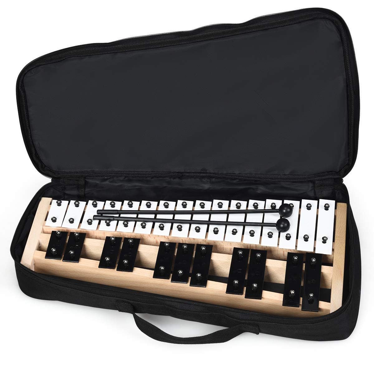 27 Notes Full Size Glockenspiel Xylophone with Carrying Bag