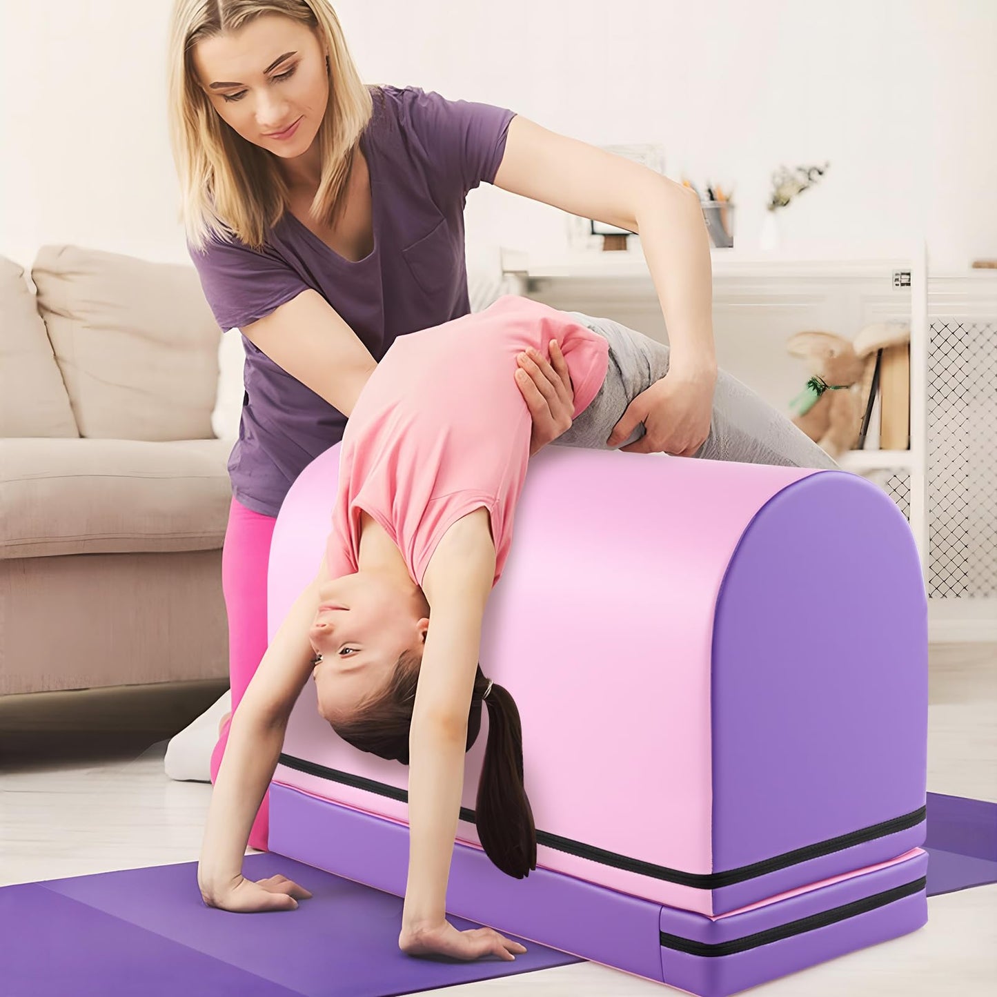 Mailbox Tumbling Mat with Detachable Mat and Carrying Handle