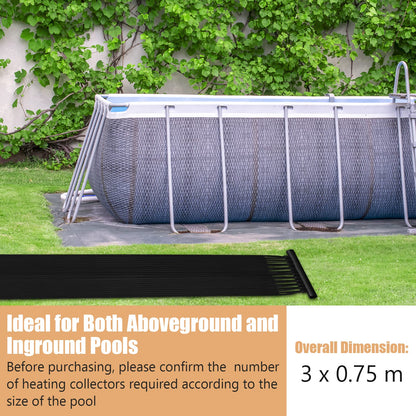 3x0.75m Solar Heating Panels with Complete Connecting Kits